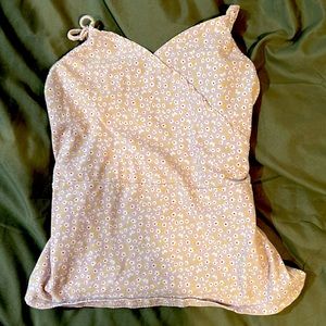 Art Class 10/12 floral tank top. Newly, barley used